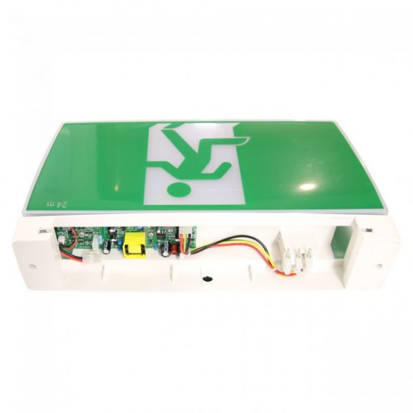 LED Emergency Exit Sign - 4-in-1 Universal Mounting All-in-One Emergency Light